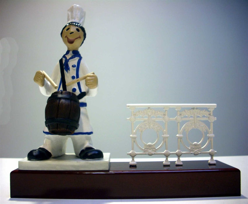 TCB03 / COCINERO BARRIL + BARANDILLA DOBLE PEQUEÑA